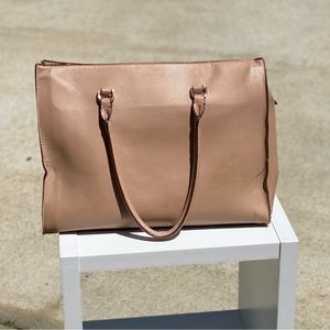 Cream / light blush purse